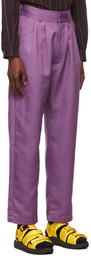 Labrum Purple Polyester Trousers