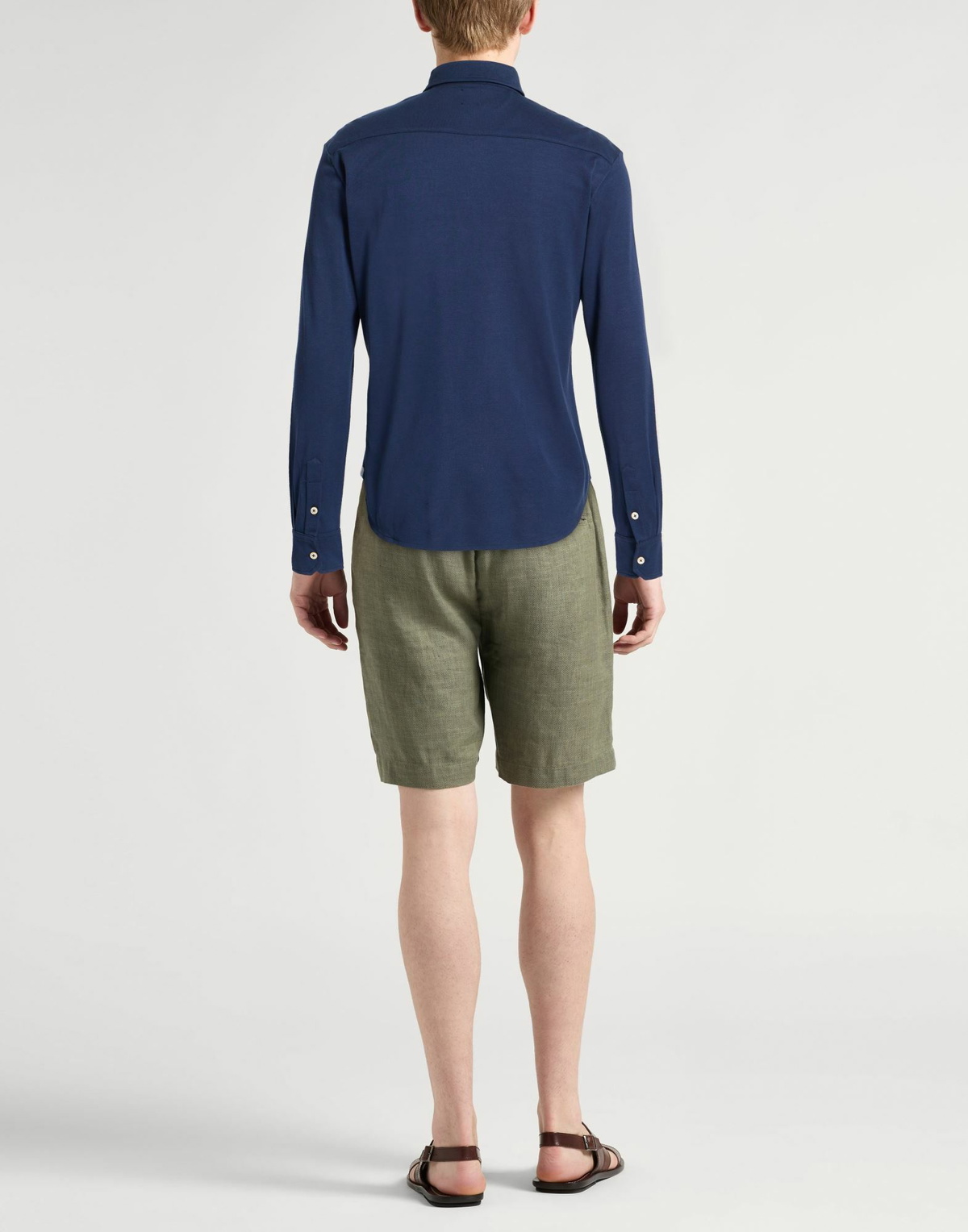Eleventy Mens Shirt in Navy