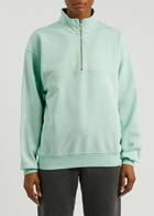Colorful Standard Half-zip Cotton Sweatshirt Mint