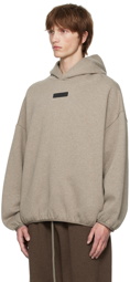 Fear of God ESSENTIALS Gray Elasticized Hoodie