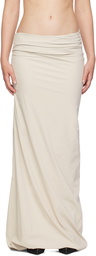 Entire Studios Off-White Structured Maxi Skirt