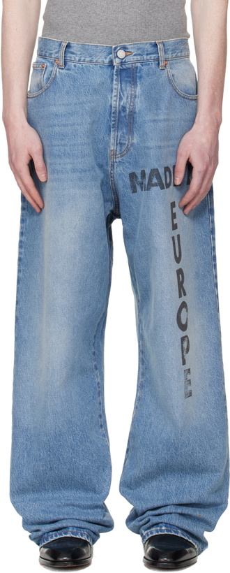Photo: VETEMENTS Blue 'Made In Europe' Jeans