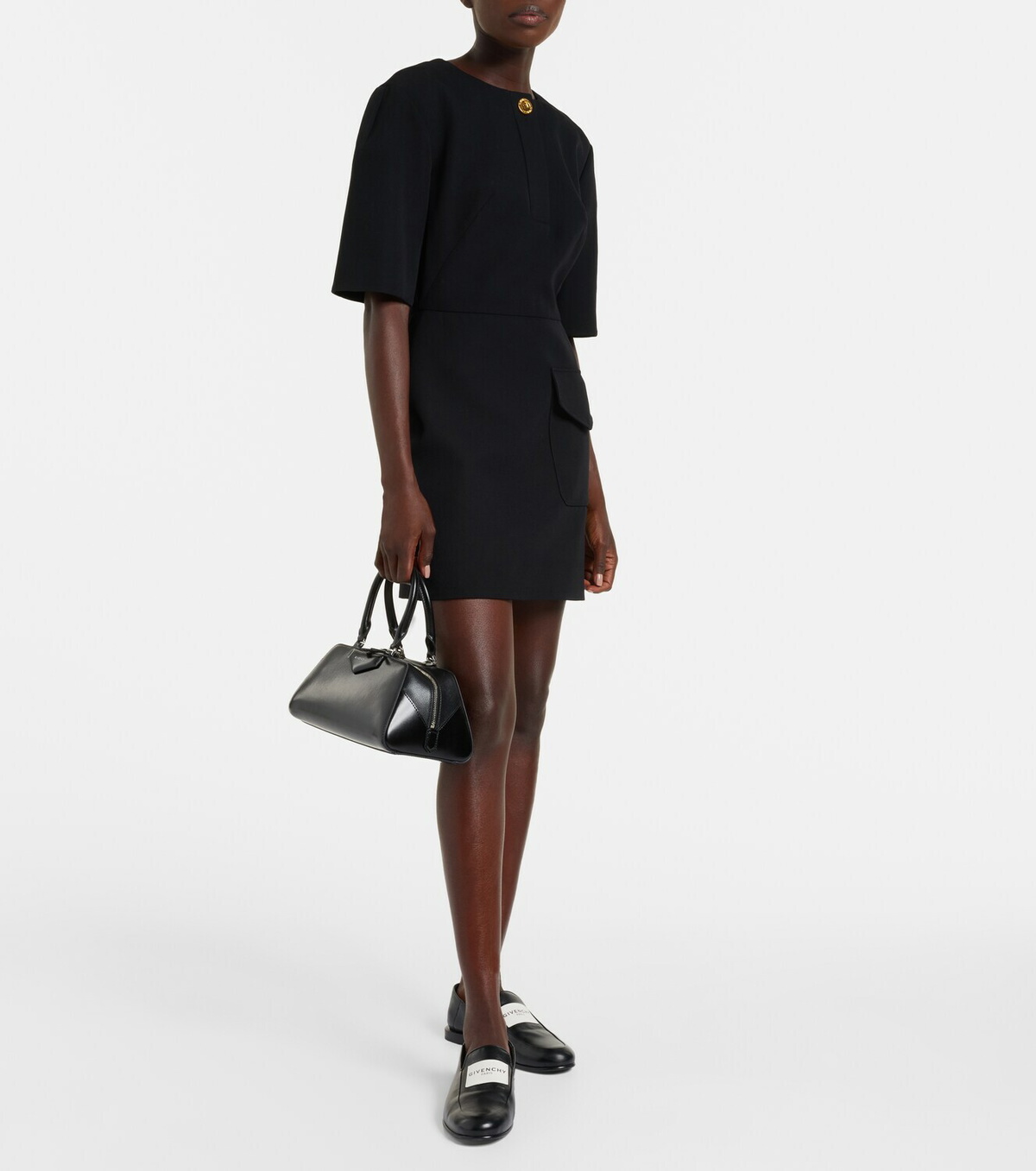 Givenchy Label leather loafers