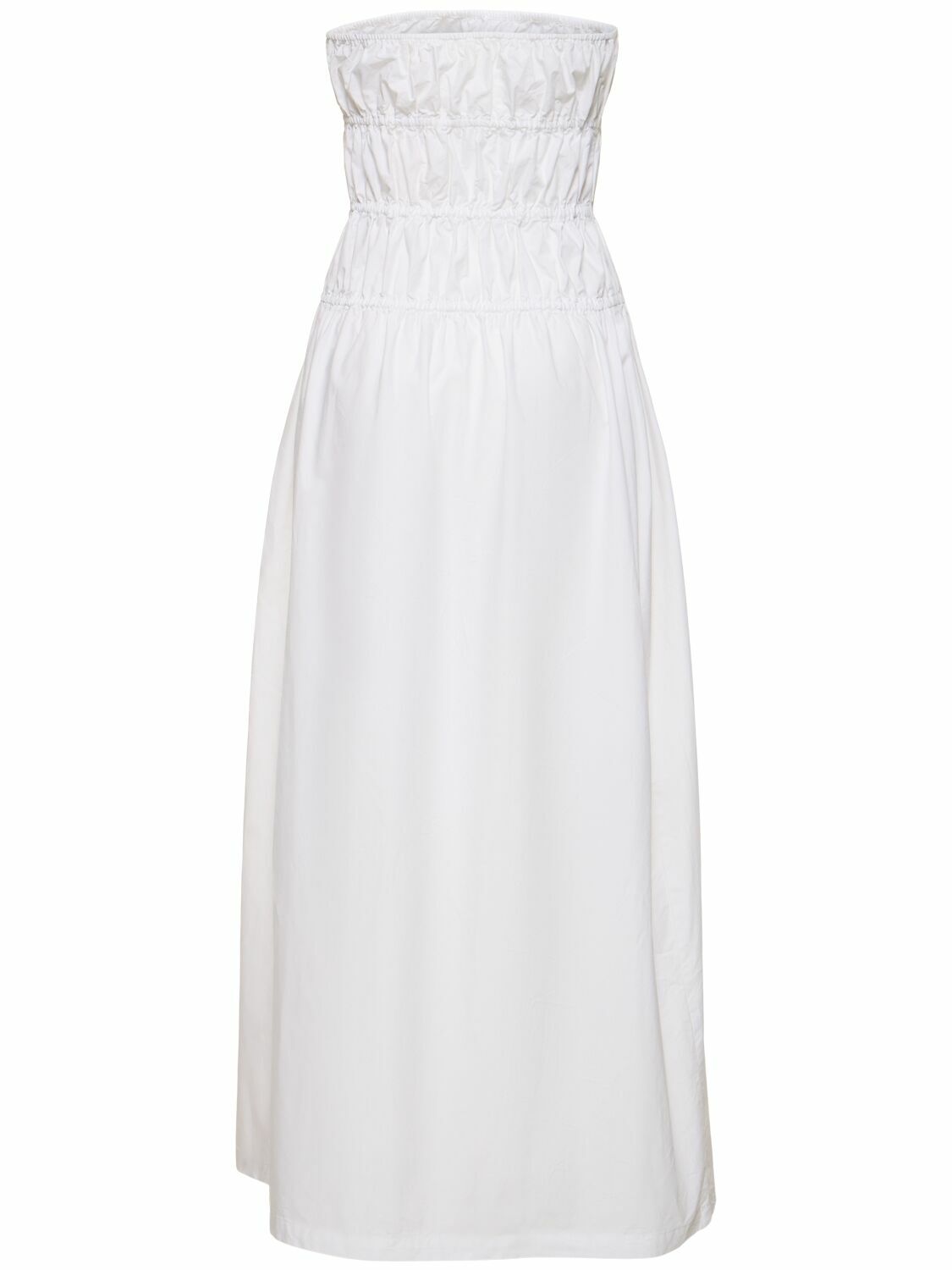 DESIGNERS REMIX Connor Strapless Cotton Midi Dress