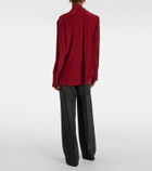 Victoria Beckham Scarf-detail silk blouse