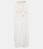 Oscar de la Renta High-rise wide-leg lace pants