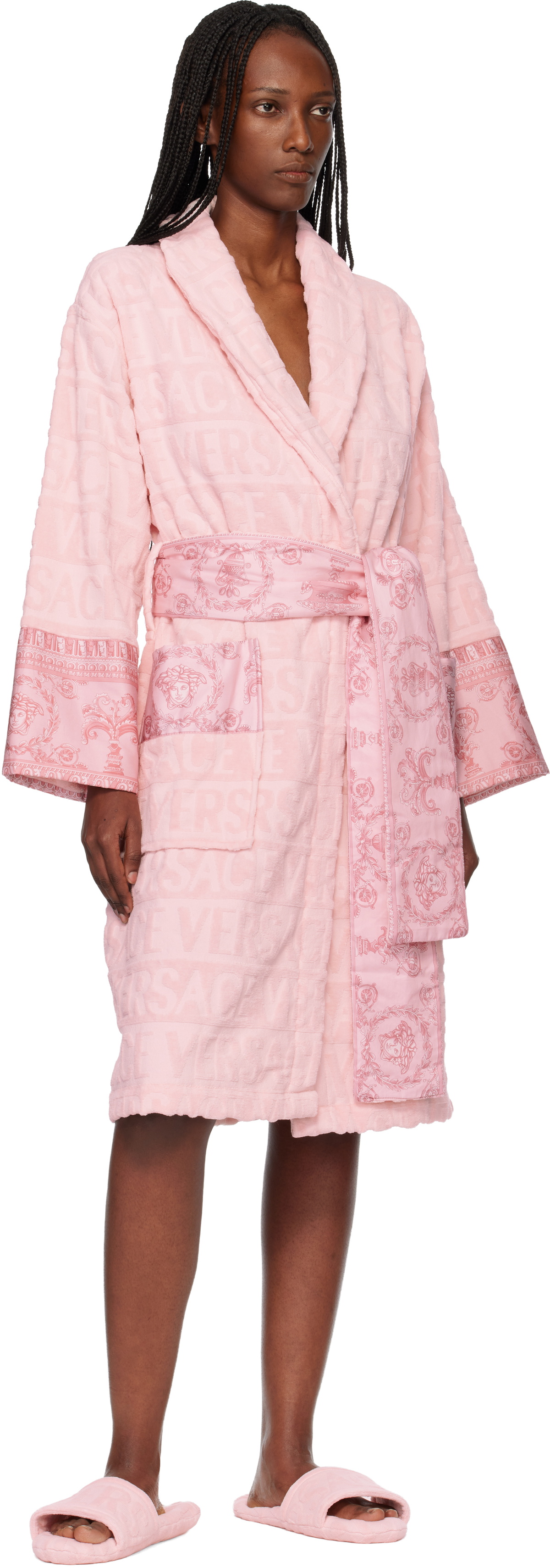 Versace Pink 'I Heart Baroque' Bathrobe