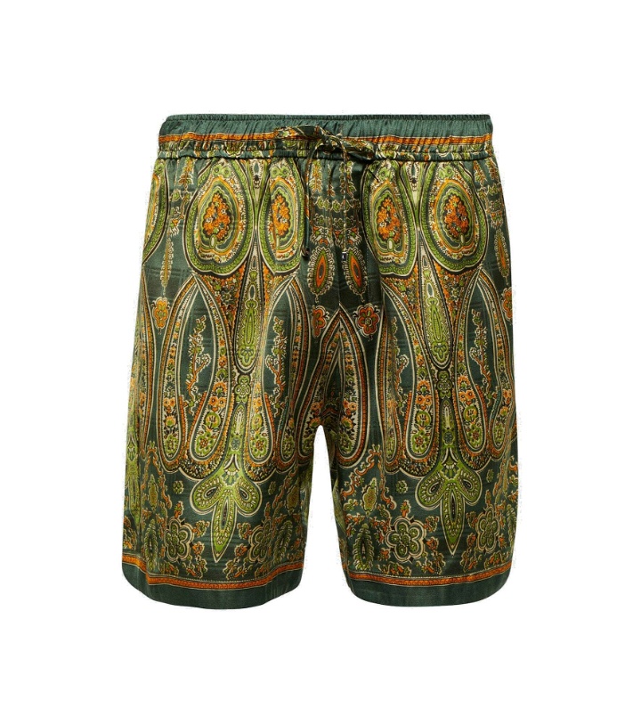 Photo: Amiri - Tapestry printed Bermuda shorts