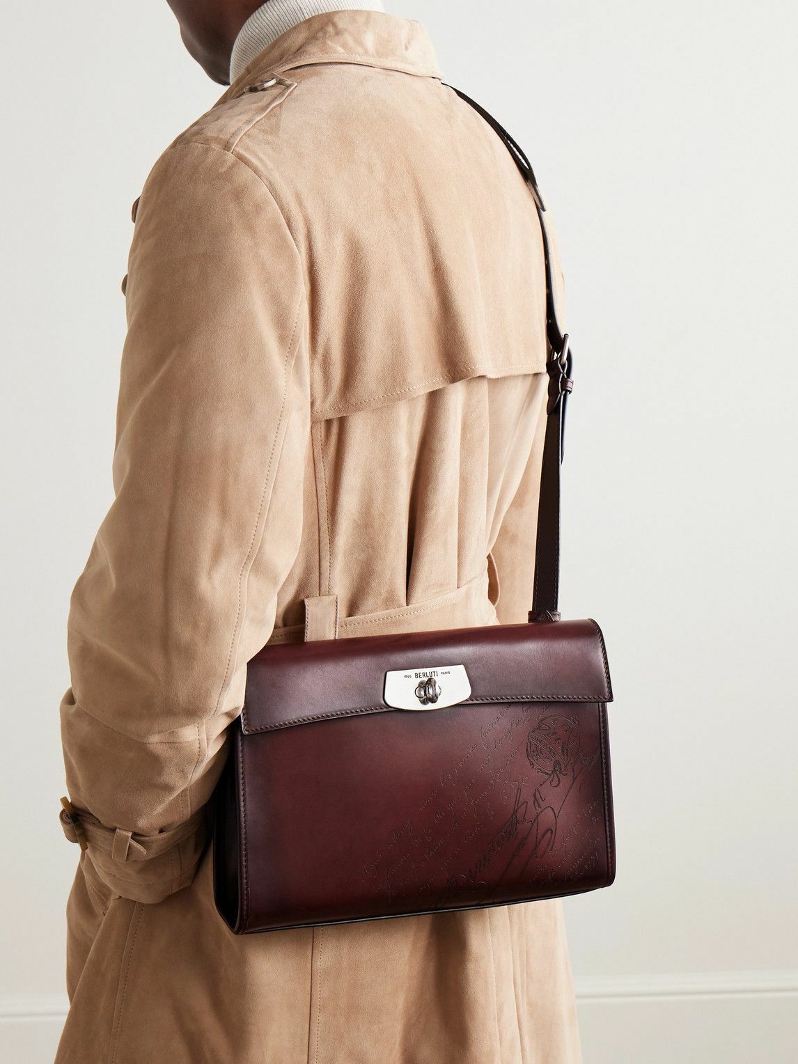 Berluti - E'Mio Scritto Venezia Leather Messenger Bag
