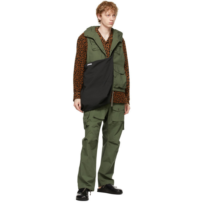 Engineered Garments Green Cotton Ripstop Field Vest Engineered