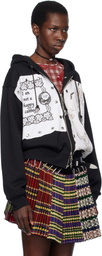 Chopova Lowena Black & White Emotional Napkin Hoodie