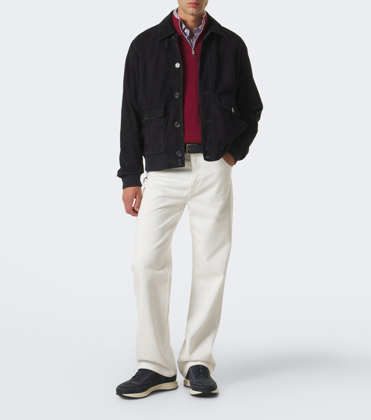 John Lobb Leather slip-on sneakers