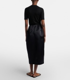 The Row Gamin wool and silk maxi skirt