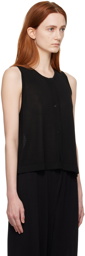 Cordera Black Sleeveless Vest