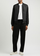 Moose Knuckles Granite Nylon and Cotton Bomber Jacket Black