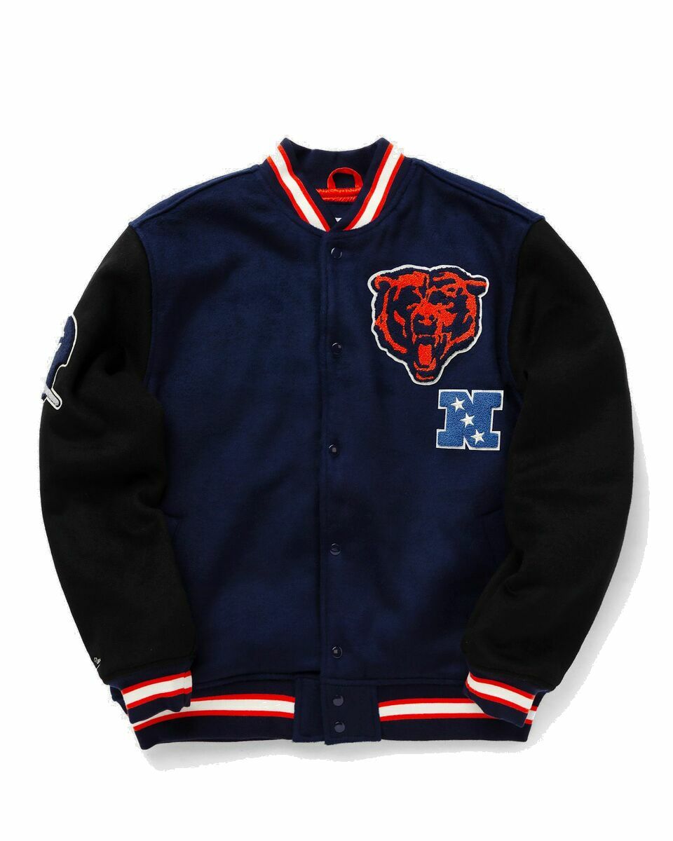 Photo: Mitchell & Ness Nfl Team Legacy Varsity Jacket Chicago Bears Black/Blue - Mens - College Jackets/Team Jackets