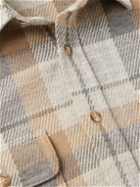 Faherty - Legend™ Checked Recycled Knitted Shirt - Neutrals