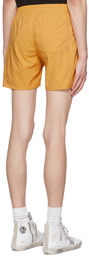 Rhude Yellow Drawstring Swim Shorts