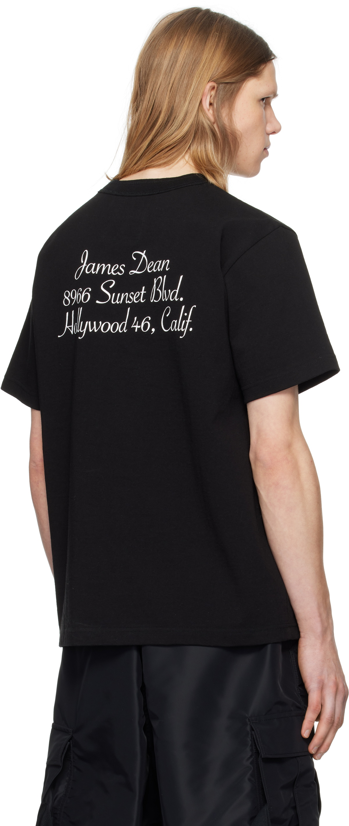 sacai Black James Dean T-shirt Sacai