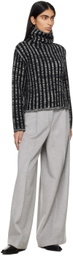 Joseph Black & Gray Stripes Animation Turtleneck