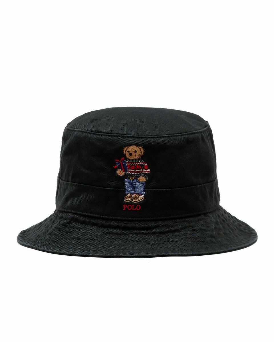 Photo: Polo Ralph Lauren Loft Bucket Hat Black - Mens - Hats