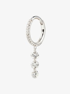 Persée 18K White Gold Diamond Hoop Earring
