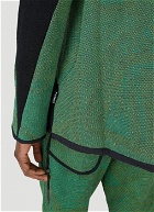 Paneled Turtleneck Sweater in Green