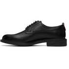 Hugo Black Grained Leather Derbys