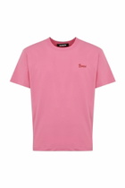 Cotton T-shirt With Barrow Cream Print