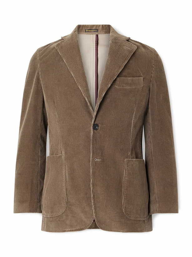 Photo: Rubinacci - Cotton-Corduroy Blazer - Brown