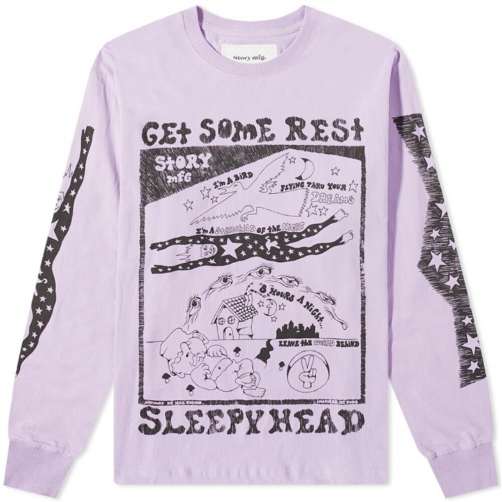 Photo: Story mfg. Long Sleeve Sleepyhead T-Shirt in Lilac