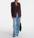 Etro Floral wool and cotton jacquard blazer