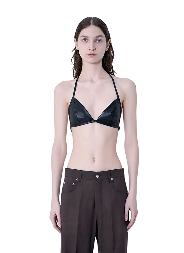 Photo: Rick Owens Leather Triangle Bikini Top