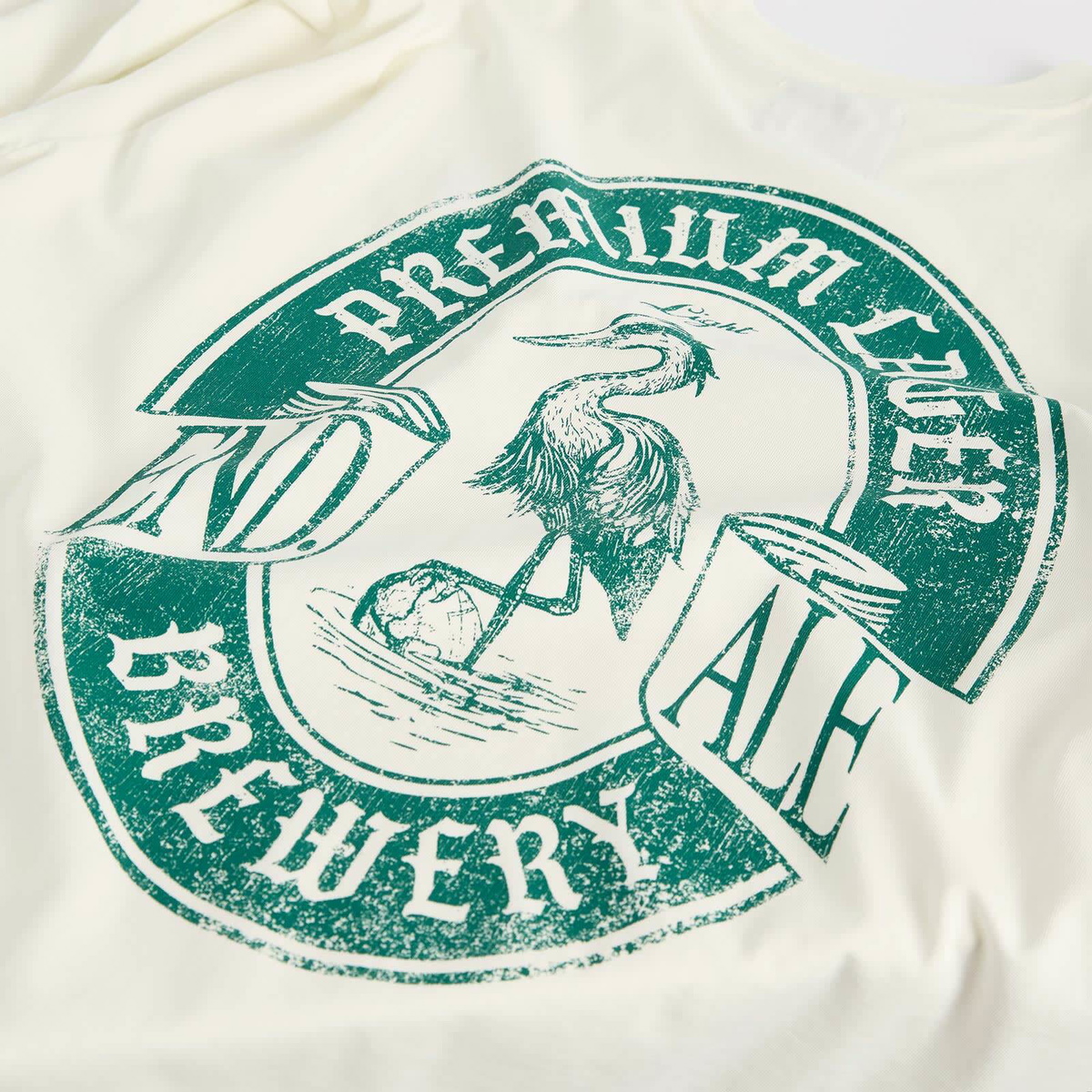 END. Beer Mat T-Shirt in Ecru