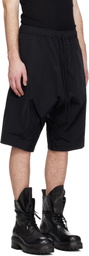 Julius Black Drop Crotch Shorts