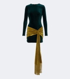 Retrofête Jackson velvet minidress