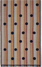 Paul Smith Navy Signature Stripe Polka Dot Scarf