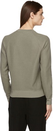 TOM FORD Grey Silk Link Ribs Sweater