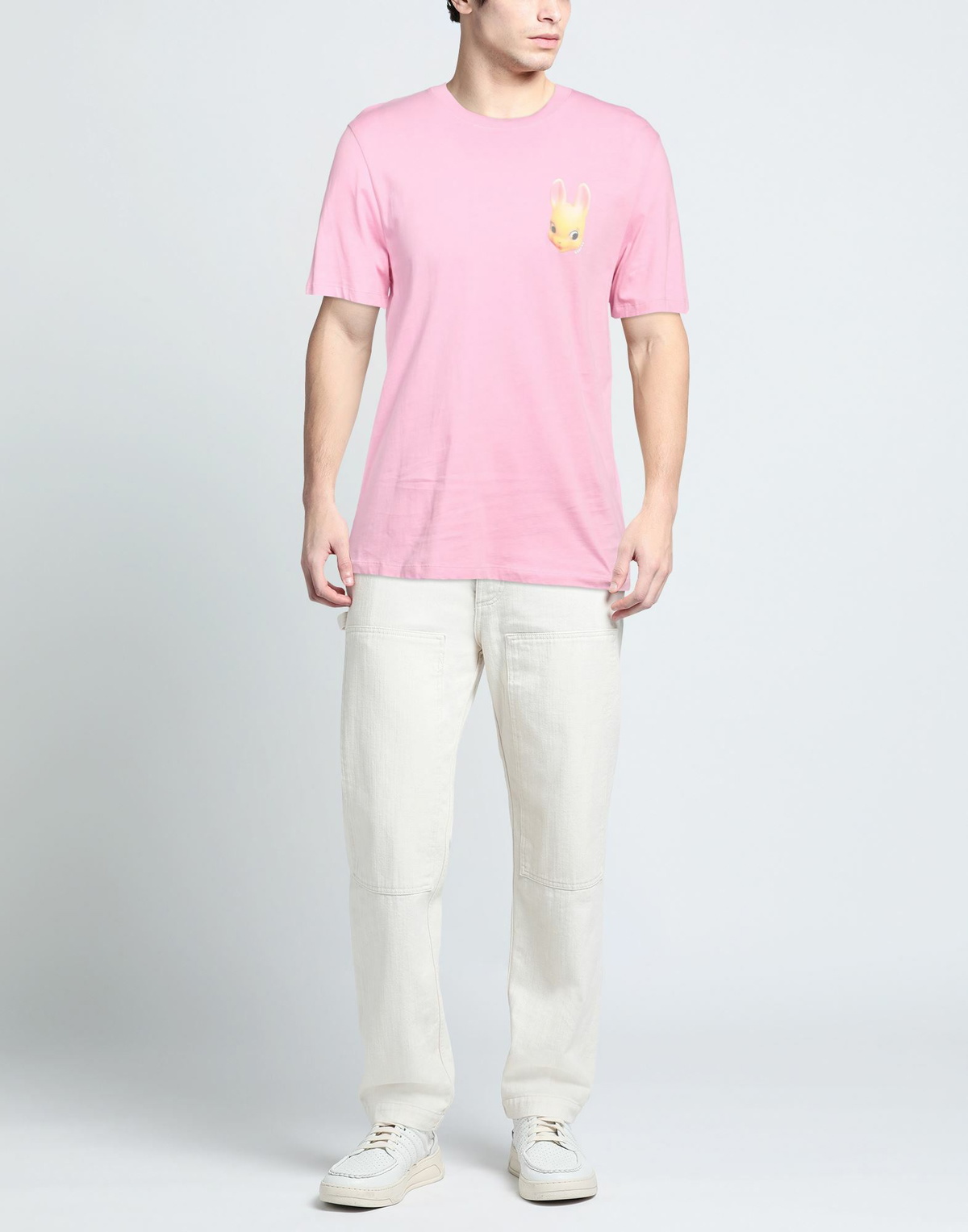 Sandro Mens T-shirt in Pink