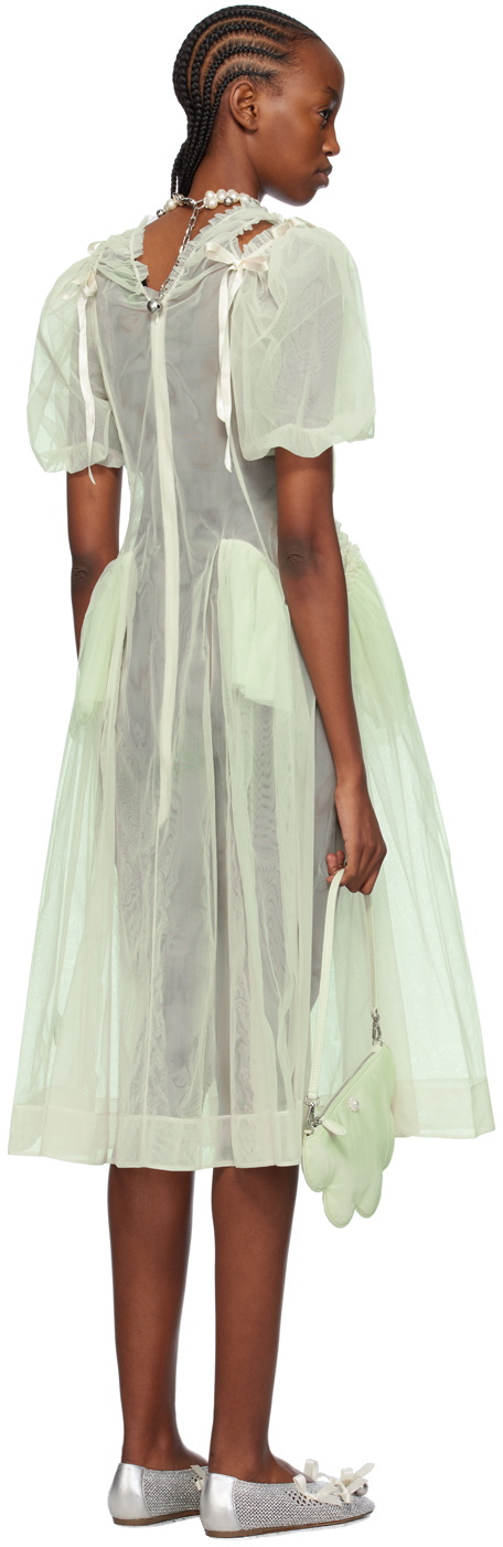 Simone Rocha Green Bite Midi Dress