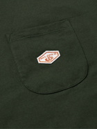 Nudie Jeans - Leffe Logo-Appliquéd Cotton-Jersey T-Shirt - Green