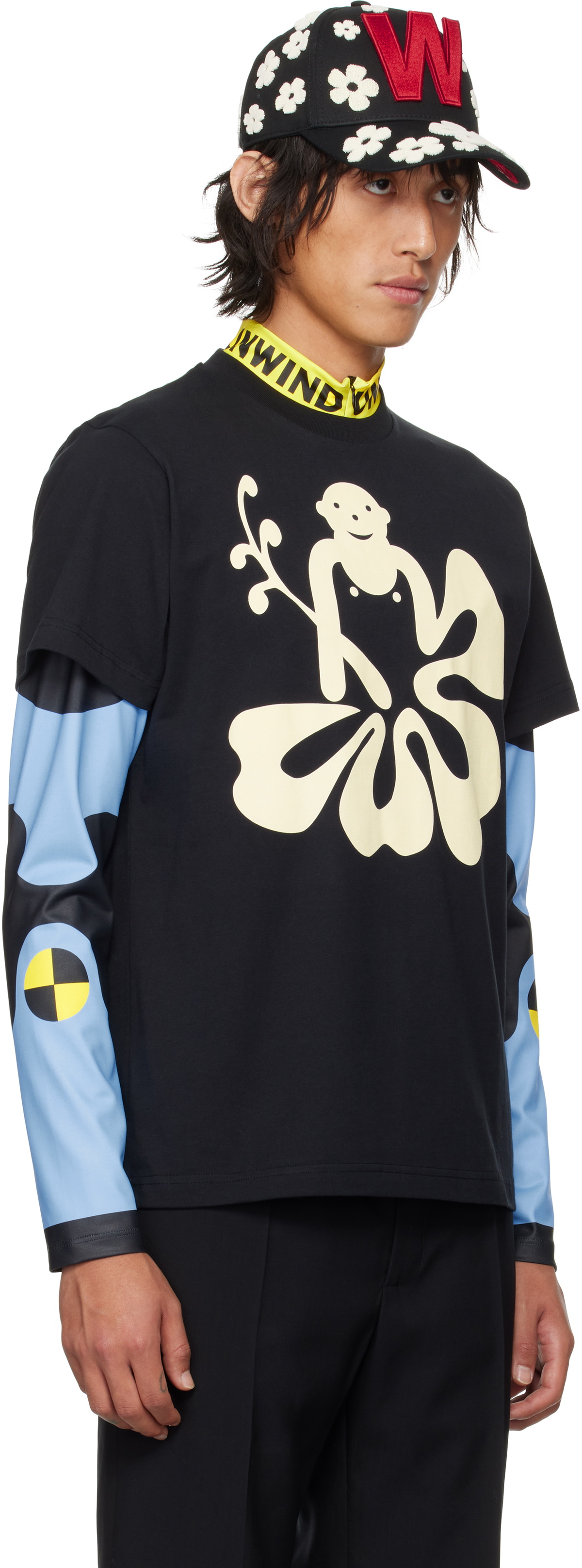 Walter Van Beirendonck Black Hawaii T-shirt Walter Van