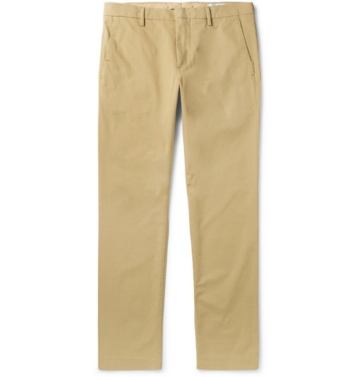 Photo: NN07 - Theo Tapered Cotton-Blend Twill Chinos - Sand