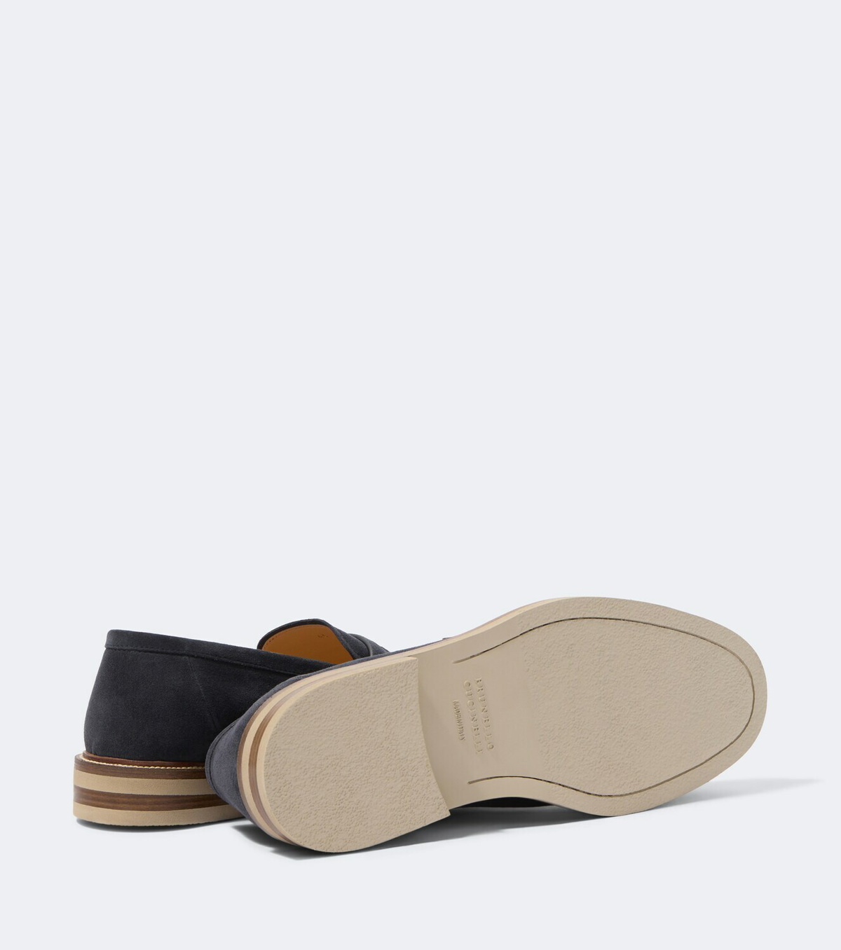 Brunello Cucinelli Suede penny loafers