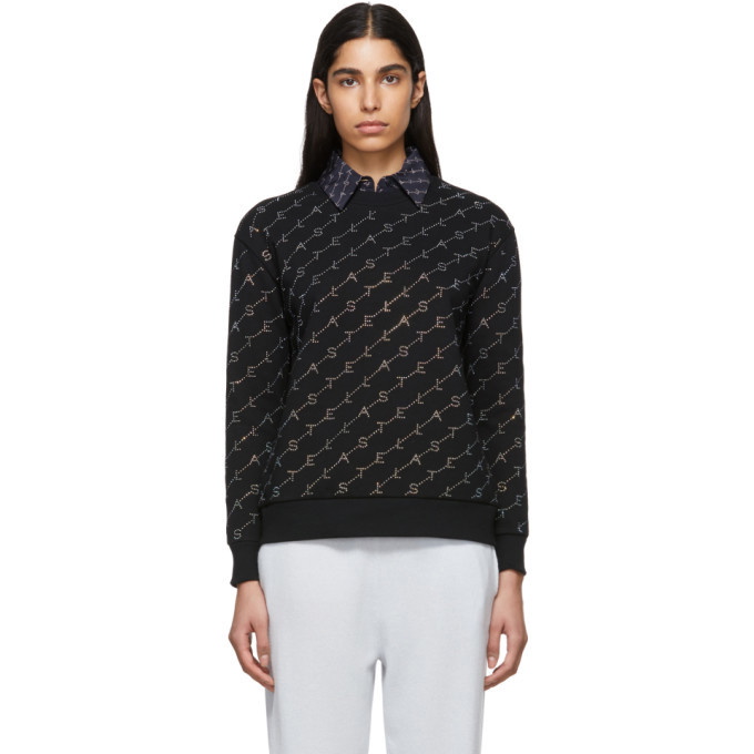 Photo: Stella McCartney Black Crystal Monogram Sweatshirt