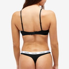 Calvin Klein Women's CK Thong 3 Pack in Black/White/Pastel Lilac