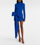 David Koma Bow-detail jersey minidress