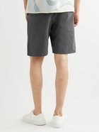 Mr P. - Straight-Leg Cotton-Twill Shorts - Gray