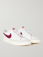 NIKE - Blazer Low '77 Suede-Trimmed Leather Sneakers - White