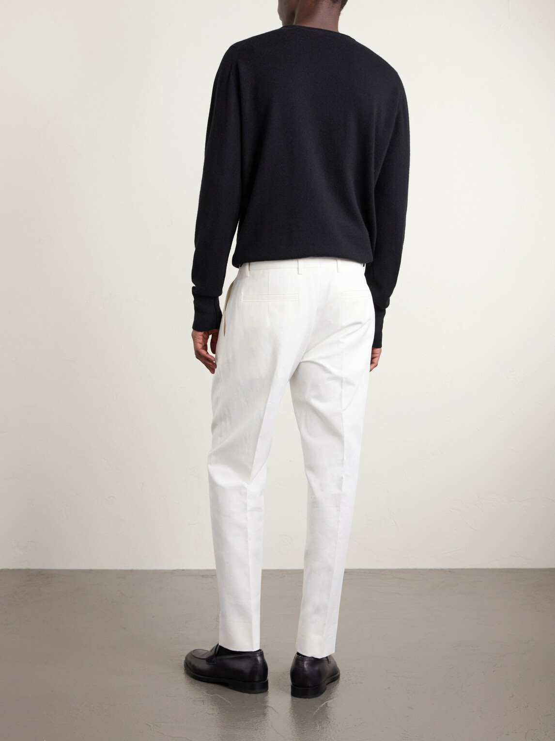 Zegna - Cotton and Linen-Blend Trousers - White